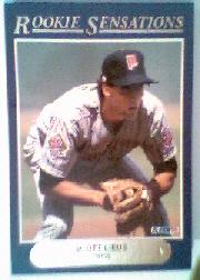 1992 Fleer Rookie Sensations #20 Scott Leius UER