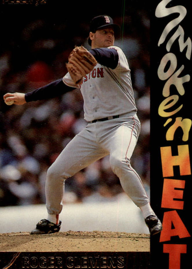 1992 Fleer Smoke 'n Heat #S4 Roger Clemens