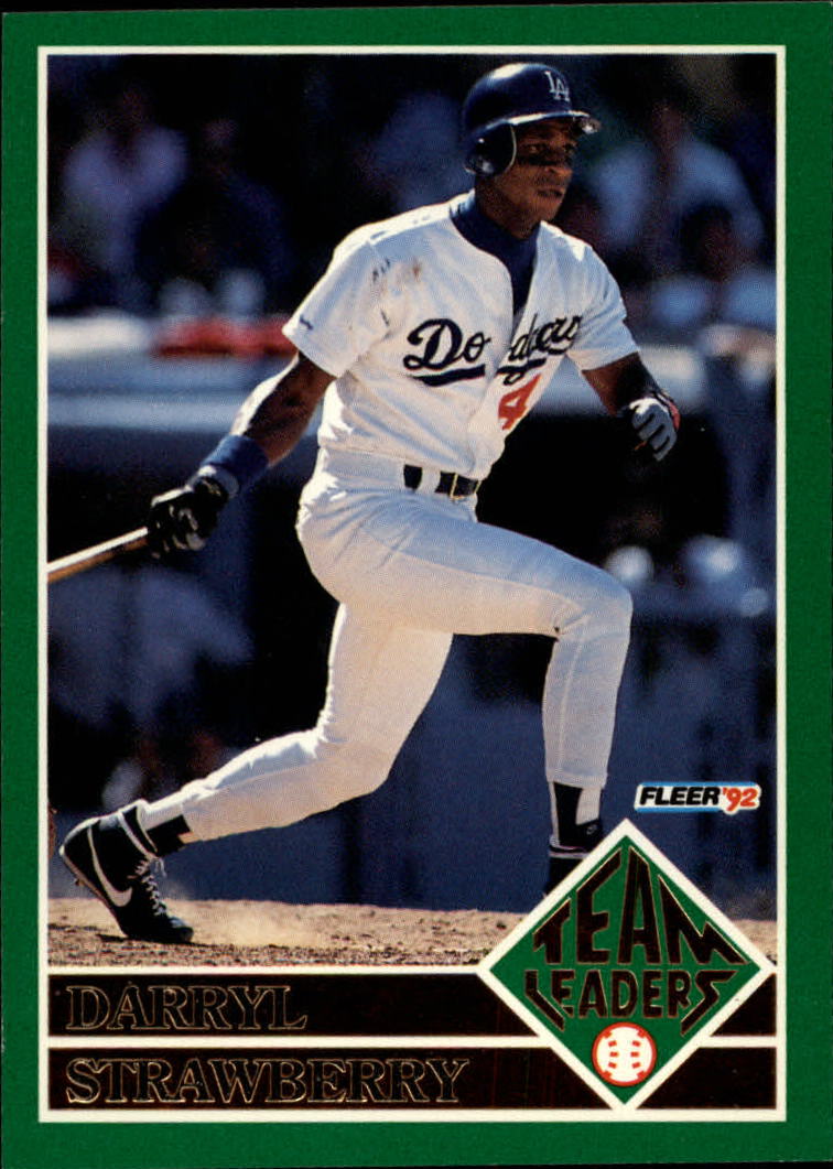 1992 Fleer Team Leaders 16 Darryl Strawberry NM MT