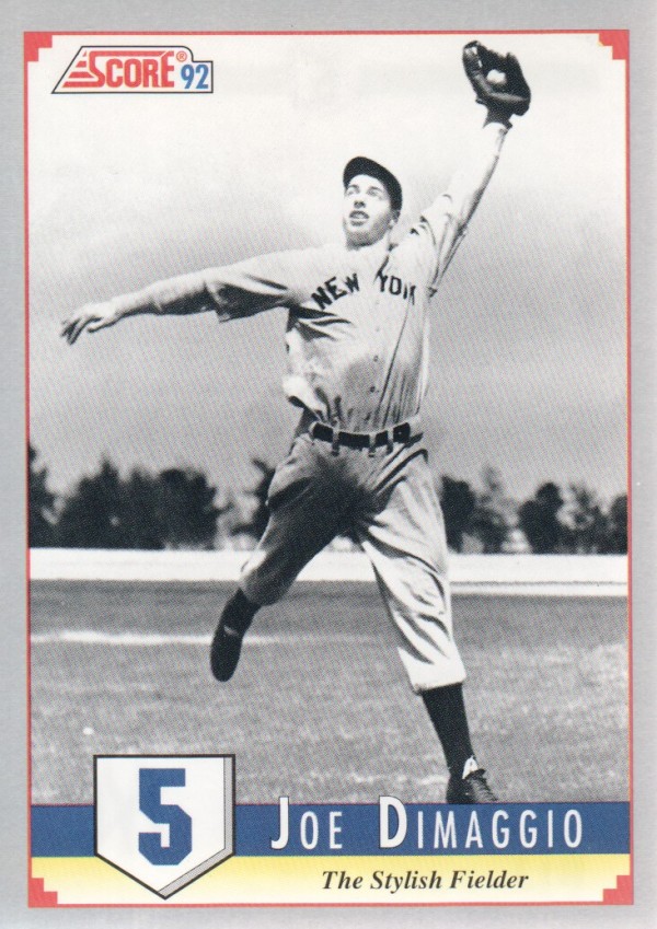 1992 Score Factory Inserts #B13 Joe DiMaggio