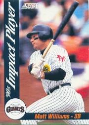 1992 Score Impact Players #62 Matt Williams