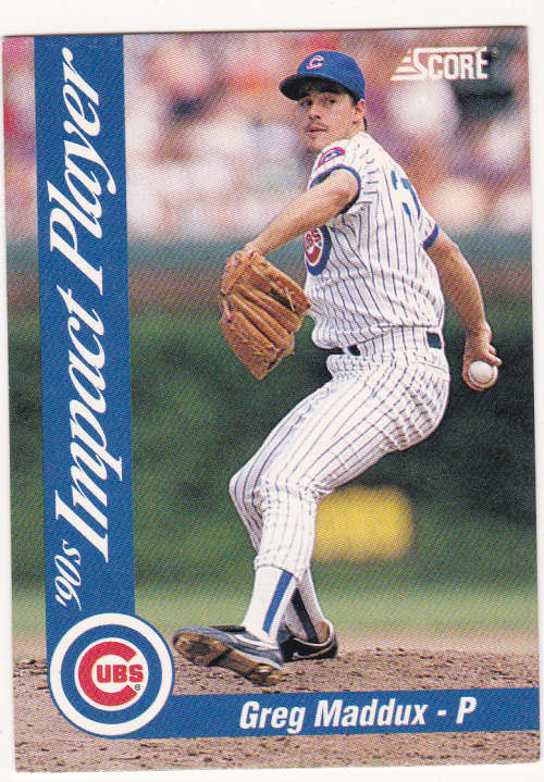 1992 Score Impact Players #77 Greg Maddux