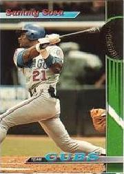 1993 Cubs Stadium Club #2 Sammy Sosa