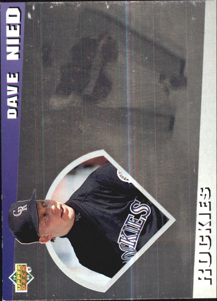 1993 Upper Deck Diamond Gallery #23 David Nied