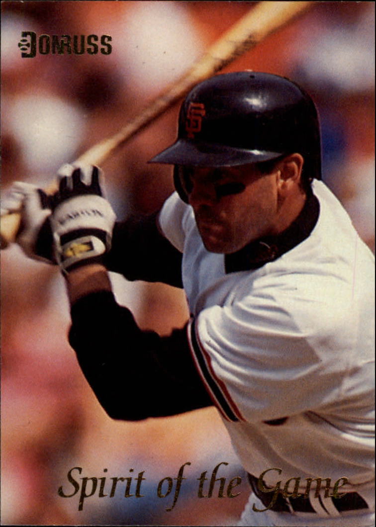 1993 Donruss Spirit of the Game #SG8 Will Clark