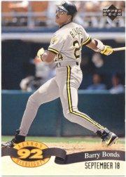 1993 Upper Deck Season Highlights #HI5 Barry Bonds