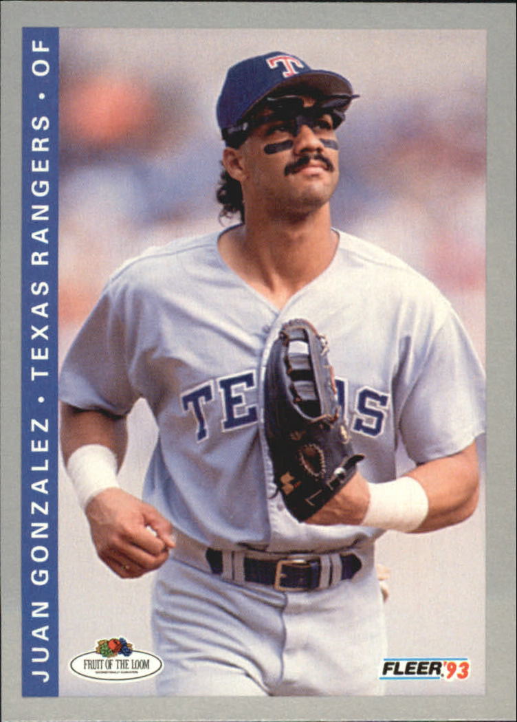 1993 Fleer Fruit of the Loom #22 Juan Gonzalez