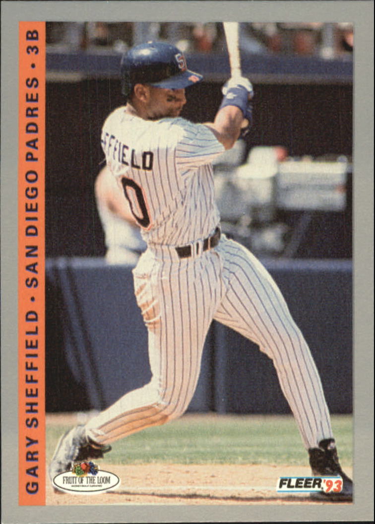 1993 Fleer Fruit of the Loom #57 Gary Sheffield