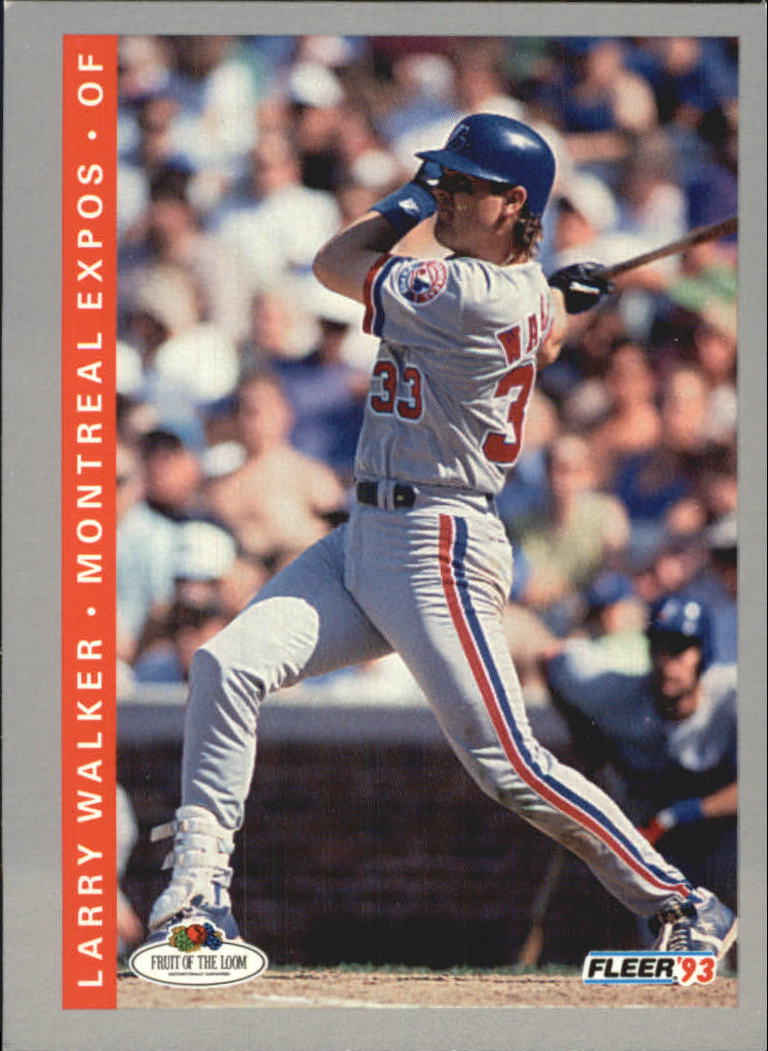 1993 Fleer Fruit of the Loom #64 Larry Walker