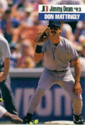 1993 Jimmy Dean #6 Don Mattingly