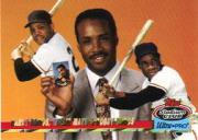 1993 Stadium Club Ultra-Pro #1 Barry Bonds/Willie Mays/Bobby Bonds