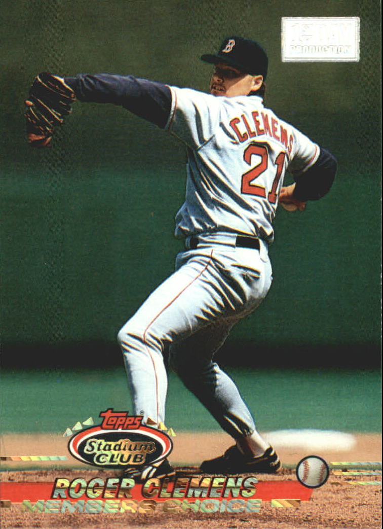 1993 Stadium Club First Day Issue #748 Roger Clemens MC