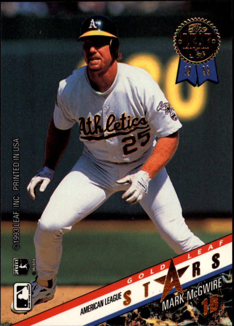 1993 Leaf Gold All-Stars #R11 M.McGwire/W.Clark