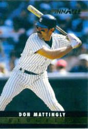 1993 Pinnacle Slugfest #23 Don Mattingly