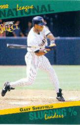1993 Select Stat Leaders #47 Gary Sheffield
