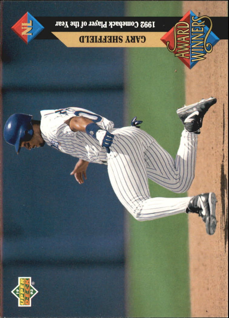 1993 Upper Deck Gold Hologram #492 Gary Sheffield AW