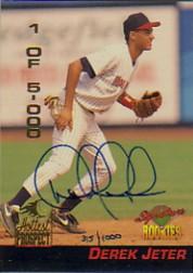 1994 Signature Rookies Hottest Prospects Signatures #S4 Derek Jeter