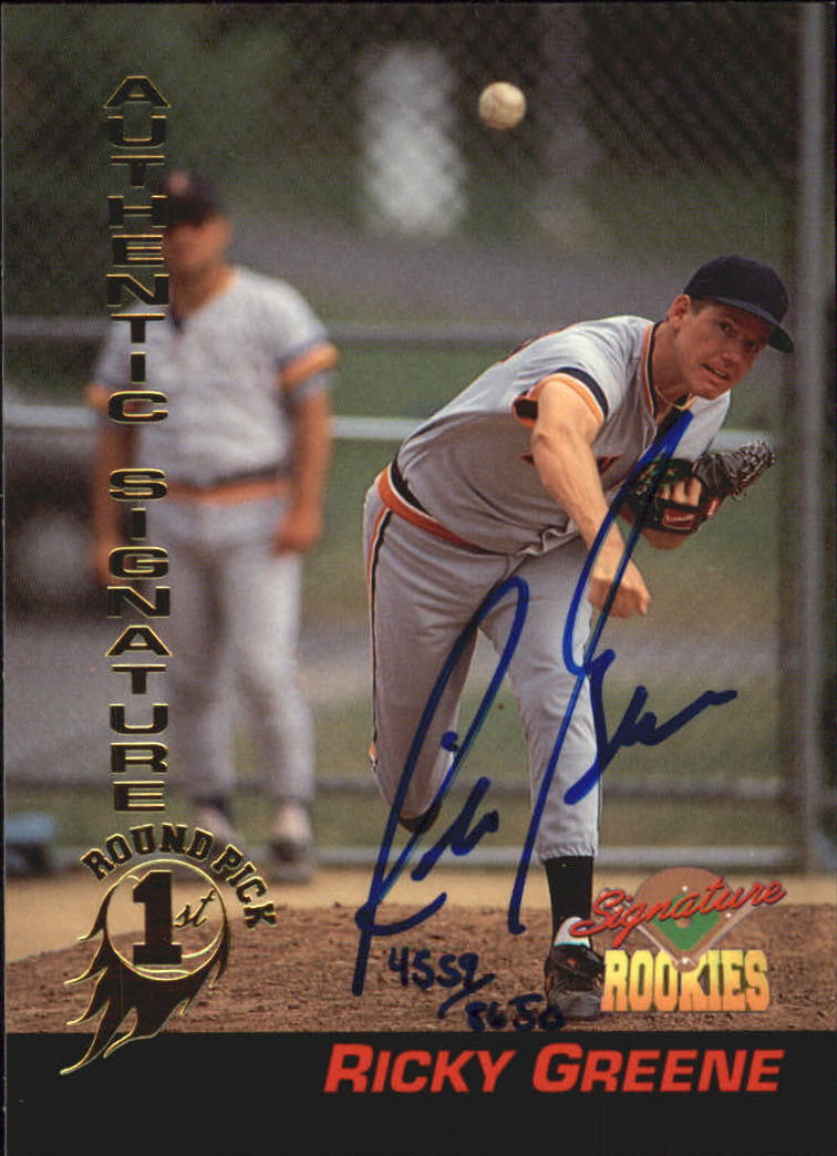 1994 Signature Rookies Signatures #27 Rick Greene