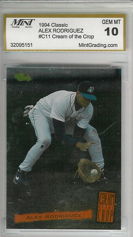 1994 Classic Cream of the Crop #C11 Alex Rodriguez
