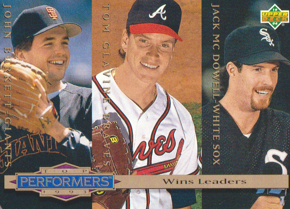 1994 Collector's Choice #306 McDow/Burkett/Glavine TP