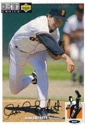 1994 Collector's Choice Silver Signature #68 John Burkett