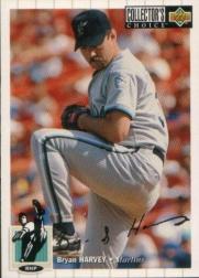 1994 Collector's Choice Silver Signature #127 Bryan Harvey