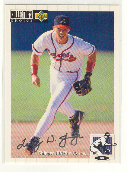 1994 Collector's Choice Silver Signature #152 Chipper Jones