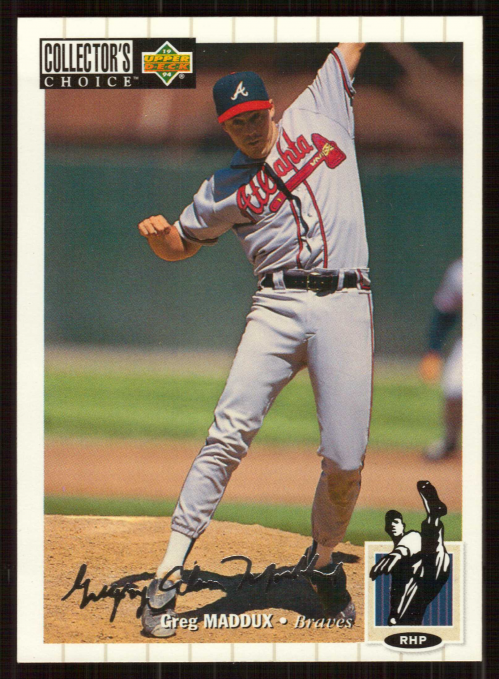 1994 Collector's Choice Silver Signature #183 Greg Maddux