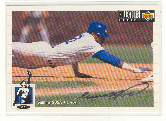1994 Collector's Choice Silver Signature #263 Sammy Sosa