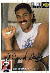 1994 Collector's Choice Silver Signature #630 Juan Gonzalez