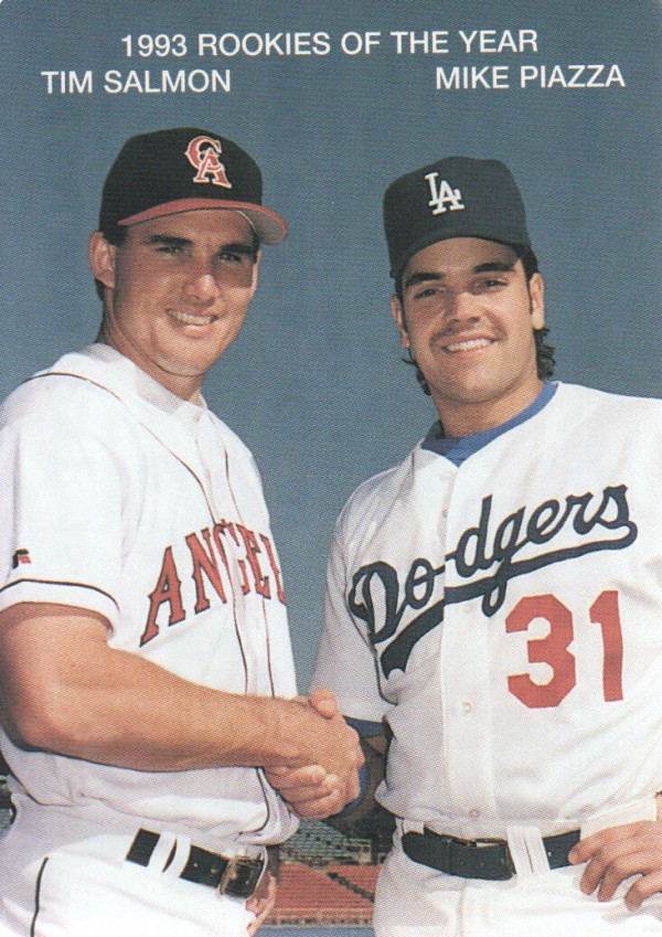 1994 Mother's Piazza/Salmon #3 Mike Piazza/Tim Salmon/(Shaking hands)