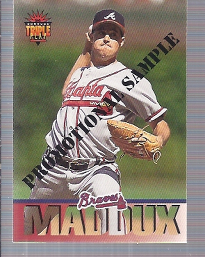 1994 Triple Play Promos #10 Greg Maddux