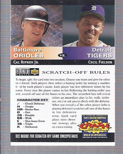 1994 Collector's Choice Team vs. Team #13 C.Ripken/C.Fielder