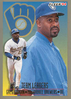 1994 Fleer Team Leaders #8 Greg Vaughn