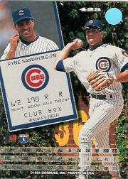 1994 Leaf #425 Ryne Sandberg back image