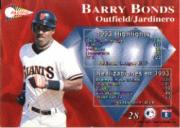 1994 Pacific Silver Prisms #28 Barry Bonds back image