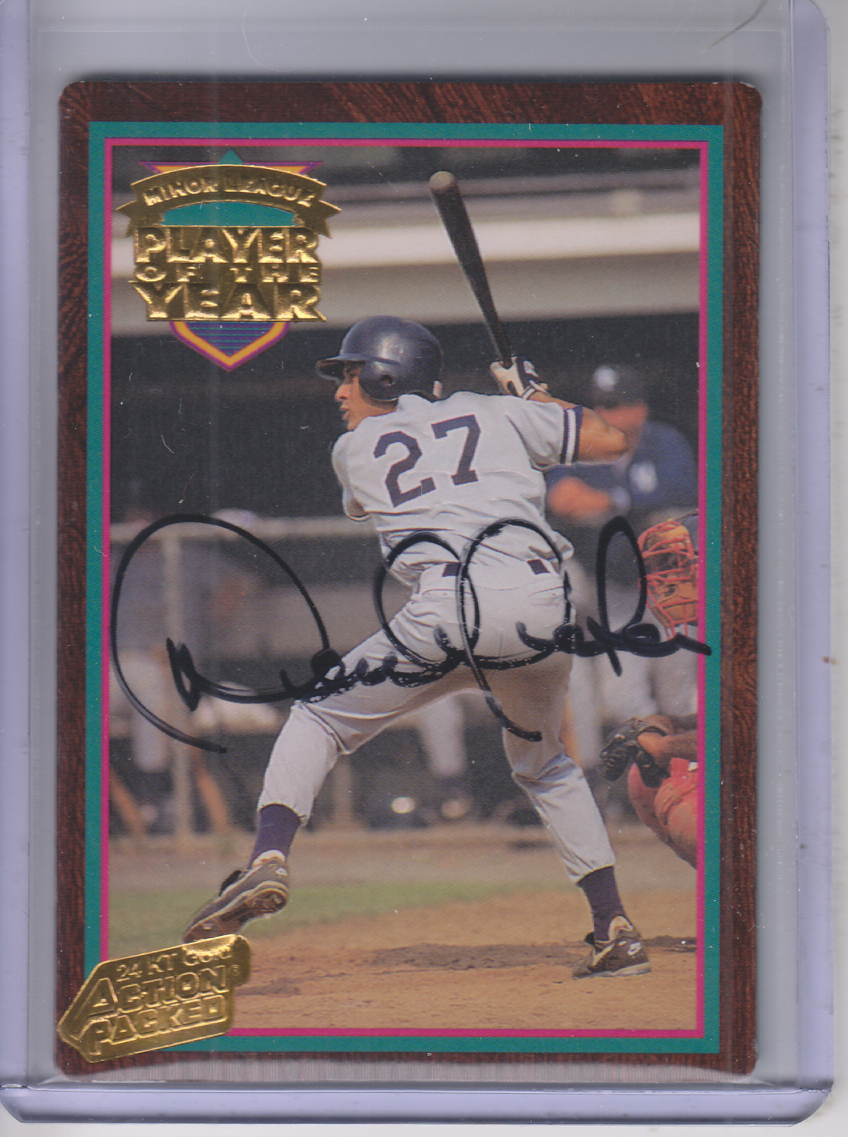 1995 Action Packed 24K Gold #1A Derek Jeter AU