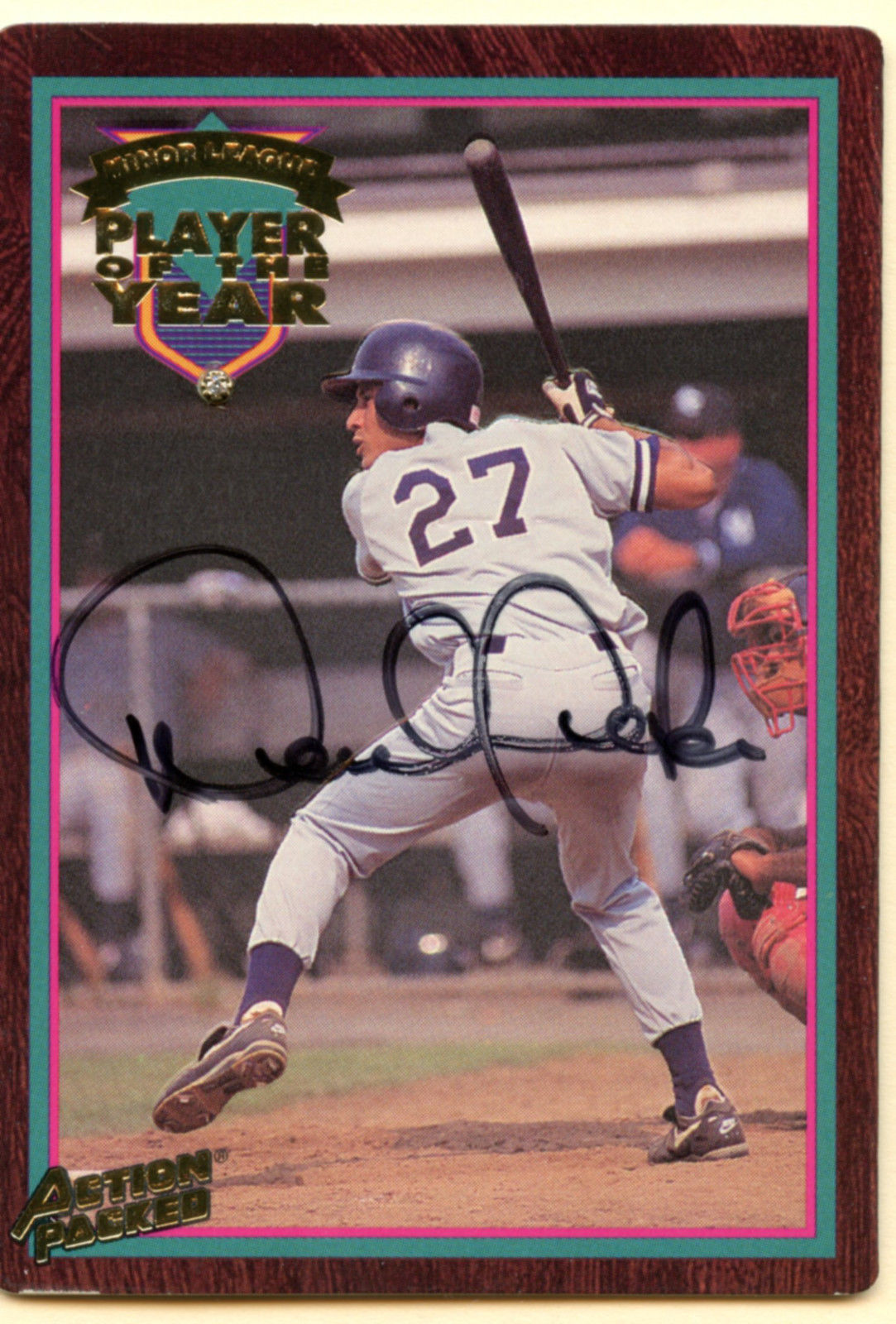 1995 Action Packed 24K Gold #1D Derek Jeter DIAM AU