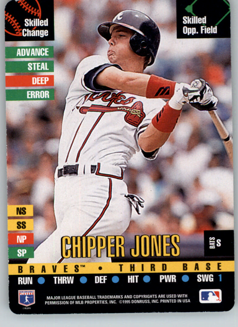1995 Donruss Top of the Order #185 Chipper Jones C