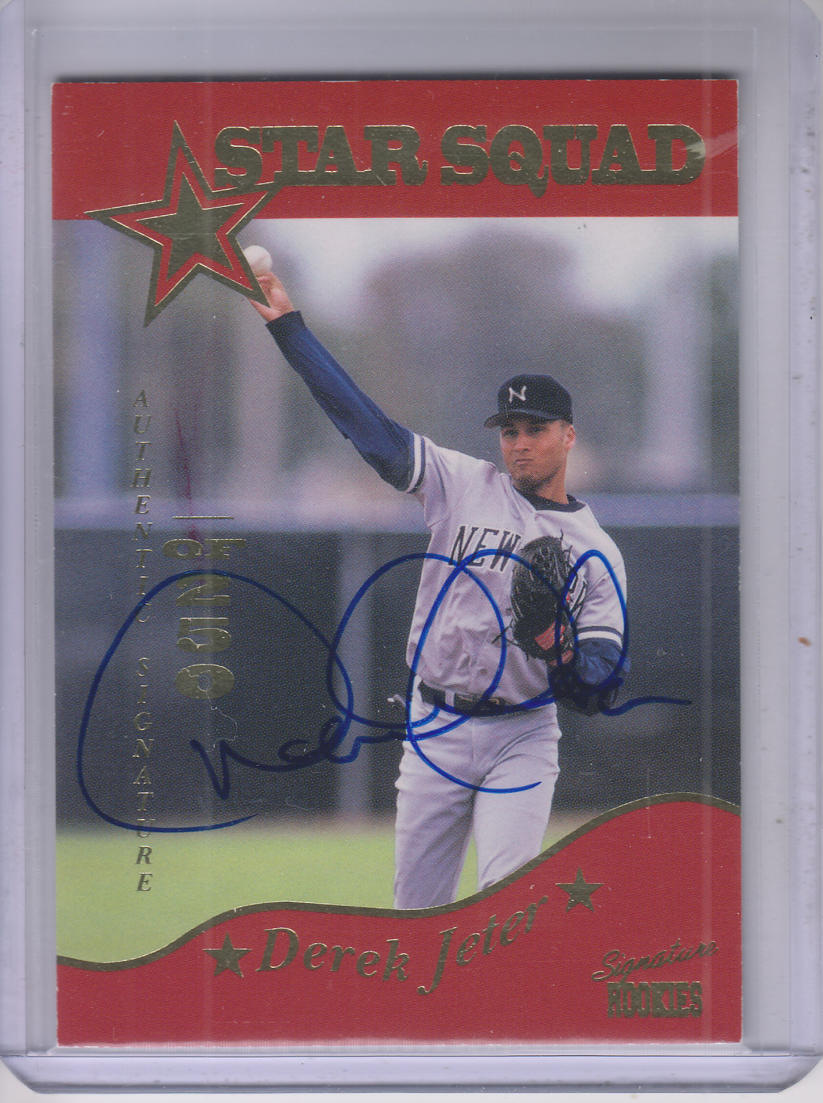 1995 Signature Rookies Old Judge Star Squad Signatures #3A Derek Jeter/250