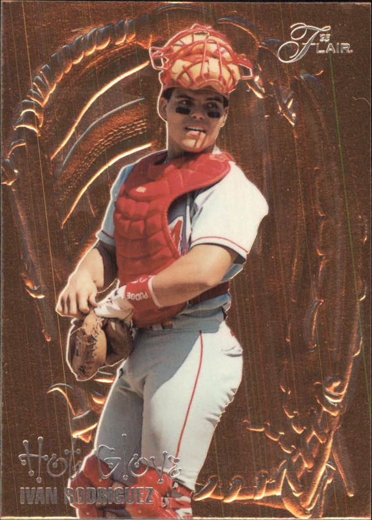 1995 Flair Hot Gloves #10 Ivan Rodriguez