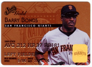 1995 Studio Gold Series #7 Barry Bonds