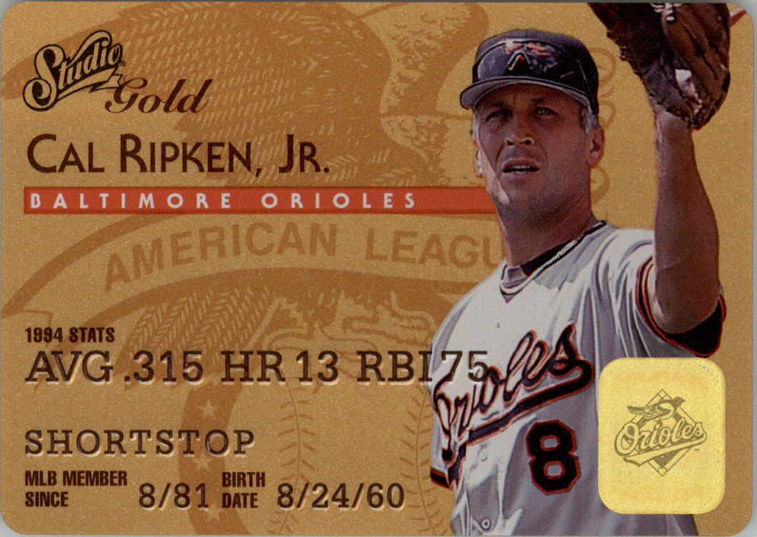1995 Studio Gold Series #8 Cal Ripken