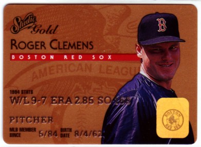 1995 Studio Gold Series #16 Roger Clemens