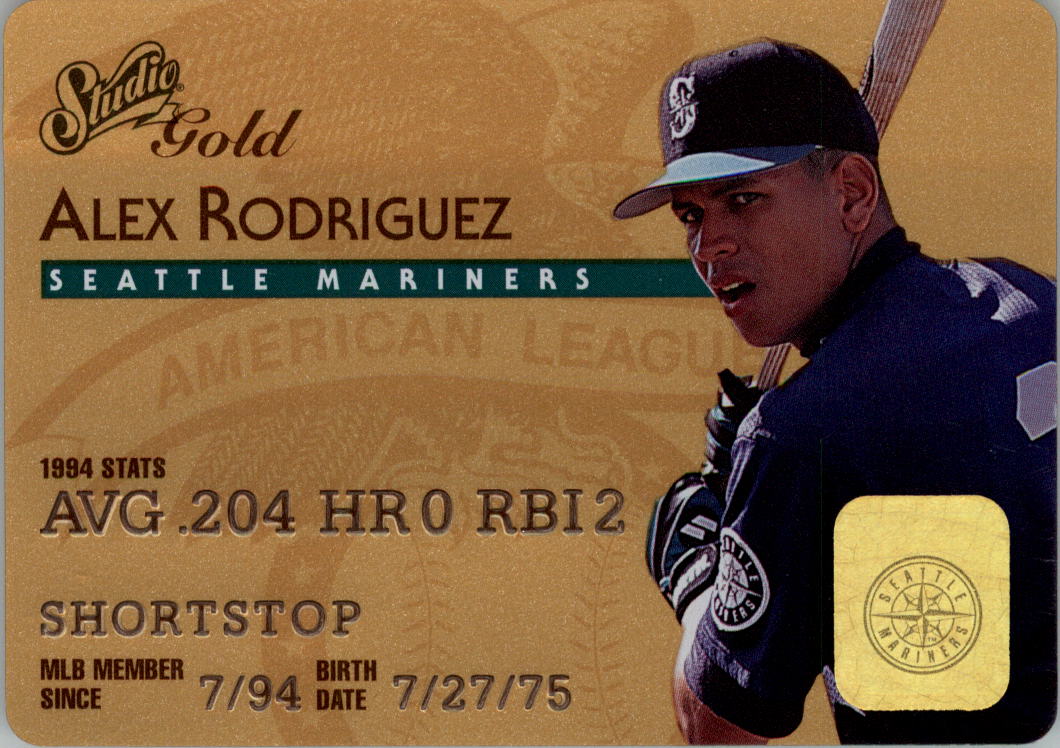 1995 Studio Gold Series #18 Alex Rodriguez