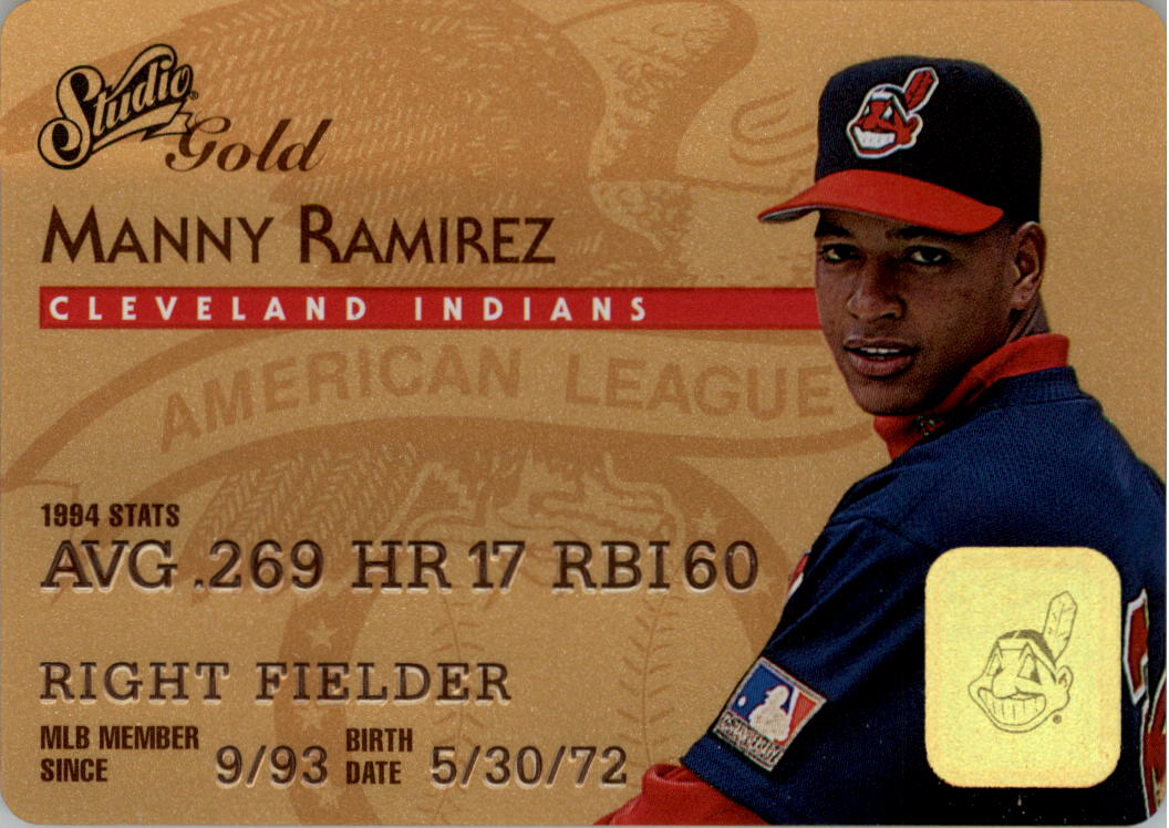1995 Studio Gold Series #32 Manny Ramirez