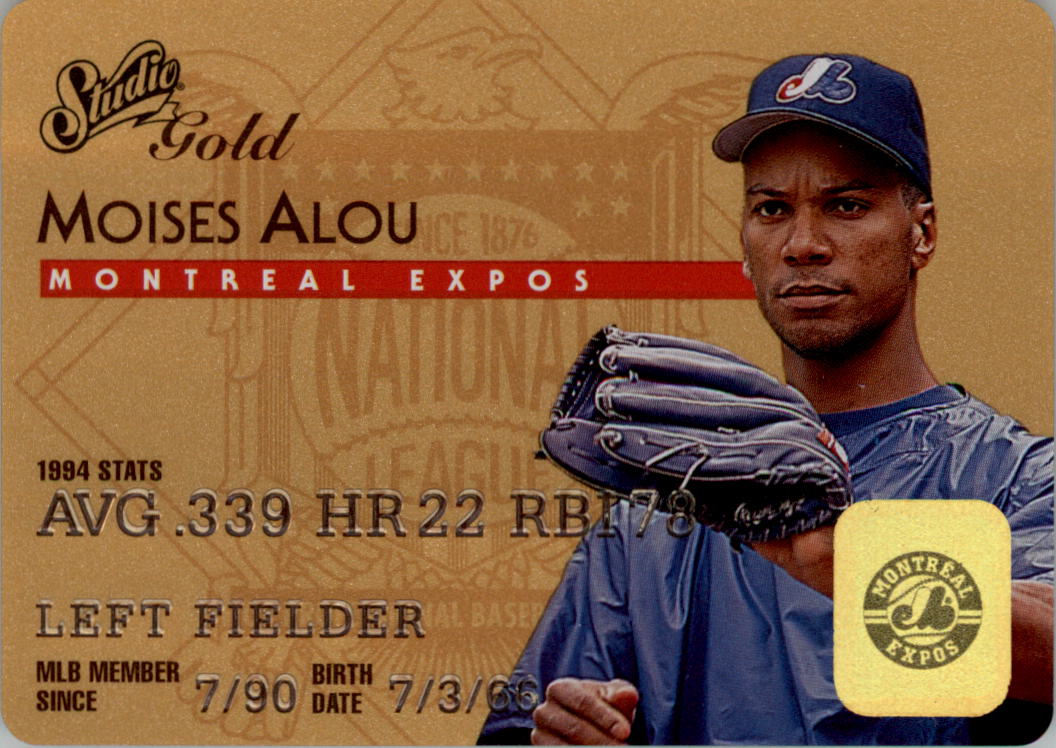 1995 Studio Gold Series #35 Moises Alou