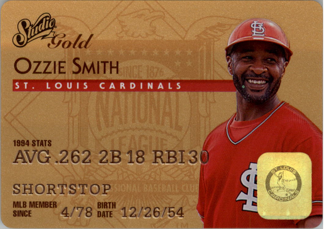 1995 Studio Gold Series #41 Ozzie Smith