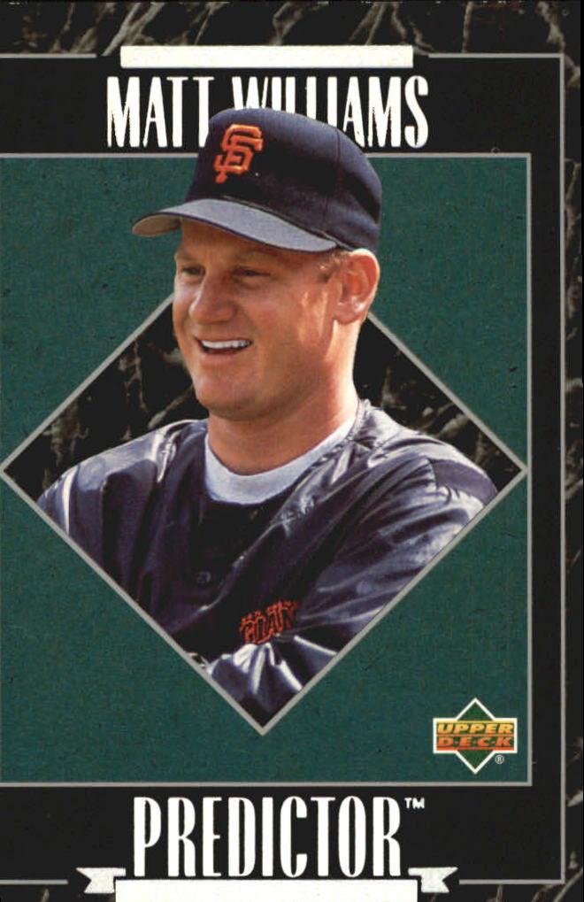 1995 Upper Deck Predictor League Leaders Exchange #R9 Matt Williams