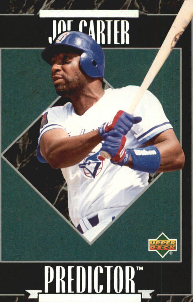 1995 Upper Deck Predictor League Leaders Exchange #R12 Joe Carter